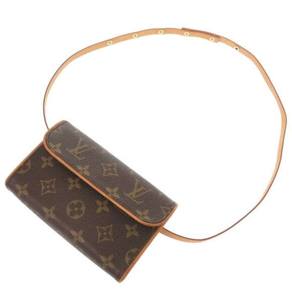 Louis Vuitton Florentine Brown Canvas Clutch Bag (Pre-Owned) - Picture 3 of 11